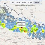 २४ घण्टामा सबैभन्दा बढी वर्षा पाल्पाको अर्चलेमा, २०५.२ मिलिमिटर मापन